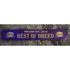 Best of Breed Sash 2016
